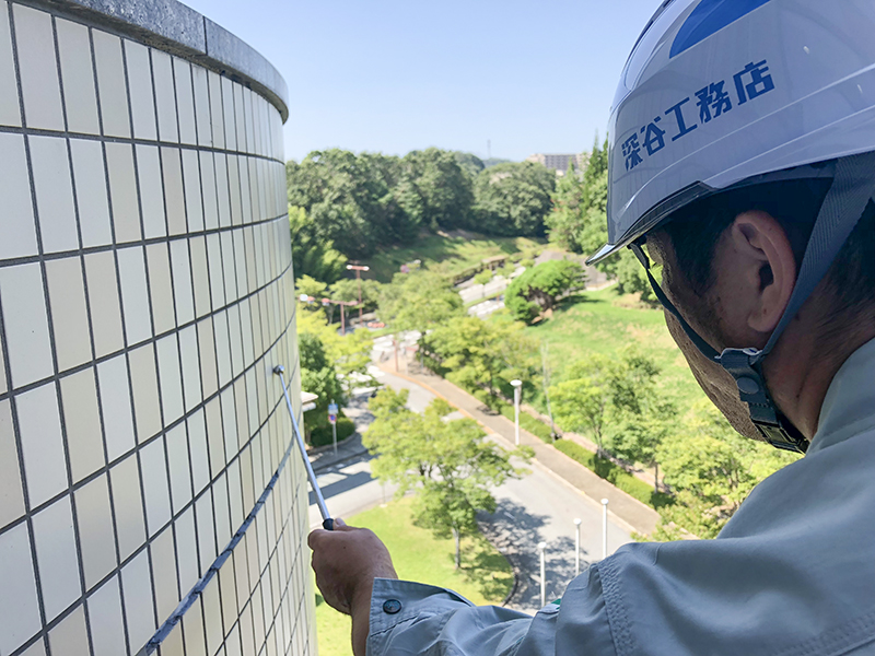 外壁防水改修工事 三田市民病院 様 深谷工務店施工実績のご紹介