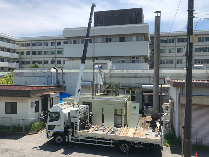 発熱外来設置工事 国立病院機構 神戸医療センター 様 施工事例
