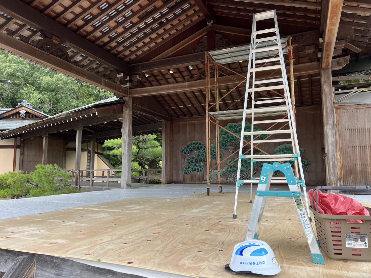 三田屋本店-やすらぎの里-能舞台照明器具取替工事