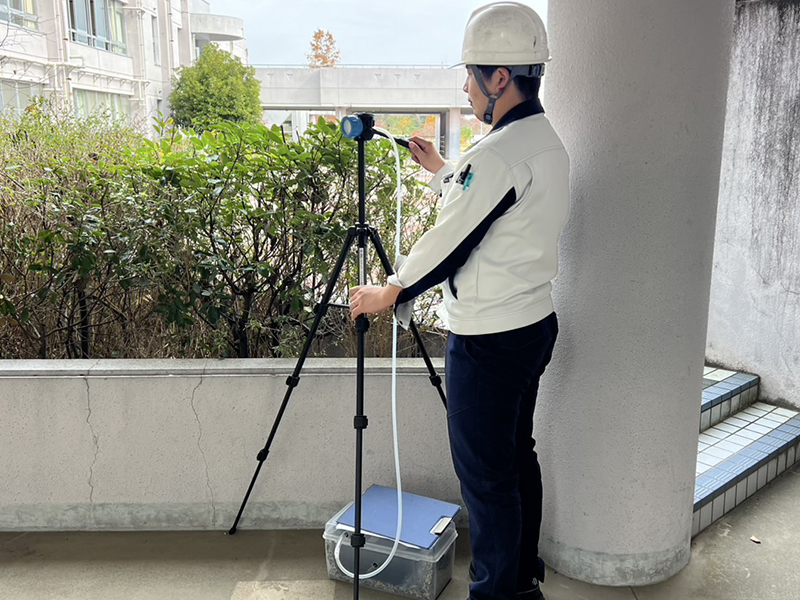 あかしあ台小学校-アスベスト環境測定工事