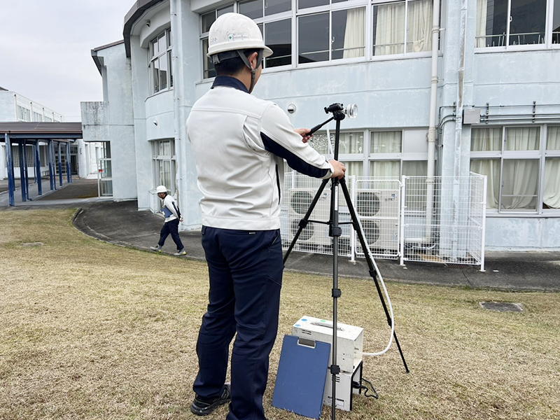 あかしあ台小学校-アスベスト環境測定工事